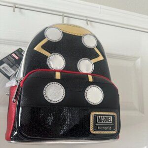 NWT Metallic MARVEL Thor Hard Tag Loungefly Backpack